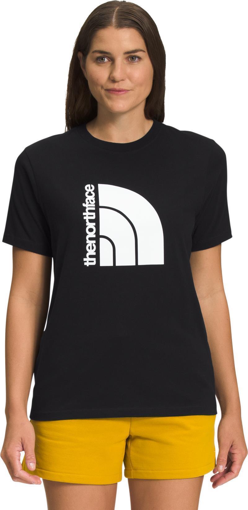 Jumbo Half Dome SS Tee - Womens - TNF Black / TNF White 1