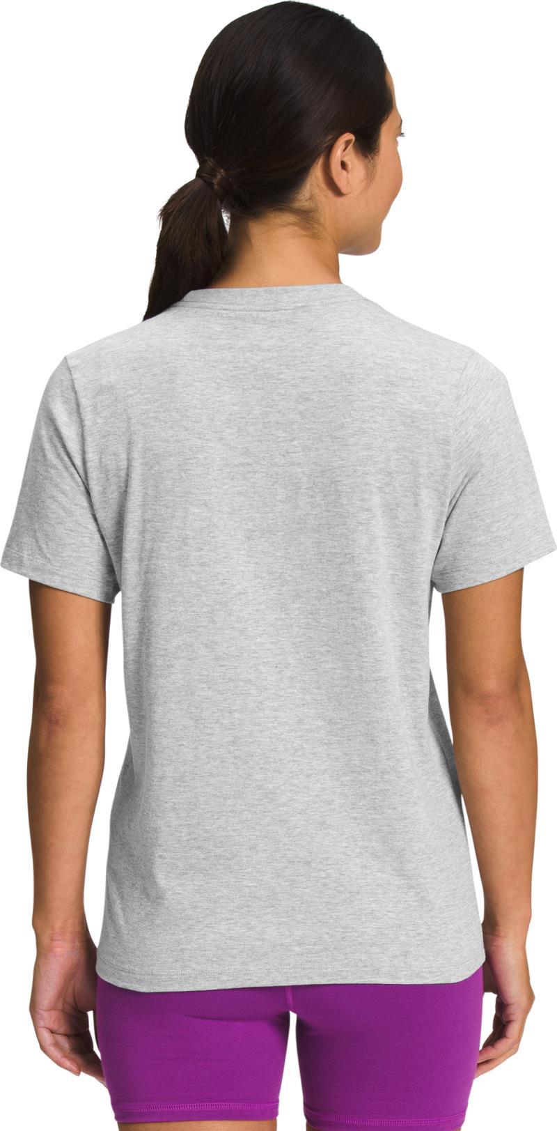 Jumbo Half Dome SS Tee - Womens - TNF Light Grey Heather / Purple Cactus Flower 2