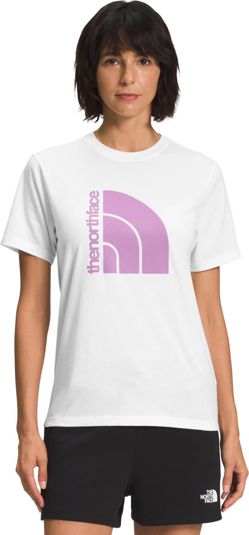 Jumbo Half Dome SS Tee - Womens - TNF White / Lupine 1