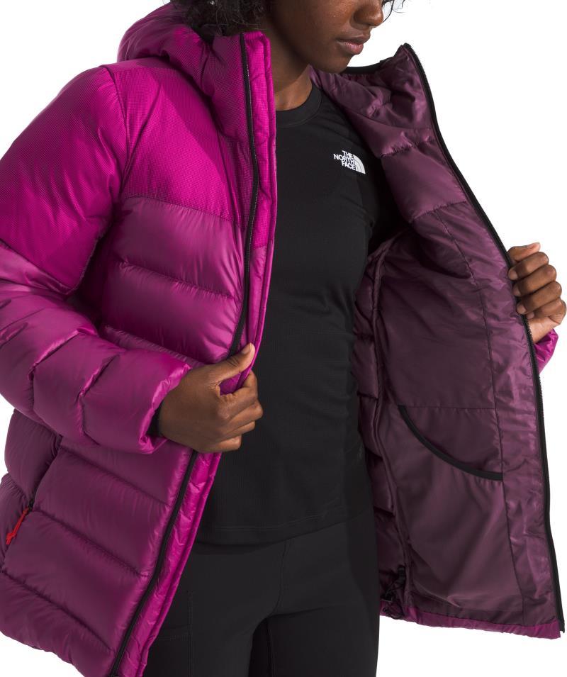 Kalix Down Hoodie - Womens - deep mulberry 1