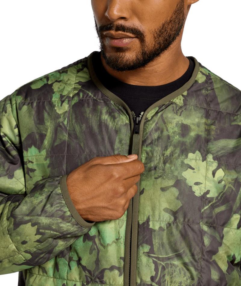 Lhotse LT Insulated Printed Jacket - Mens - new taupe green yosemite oak print 1
