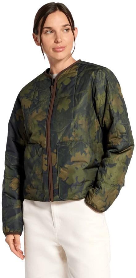 Lhotse LT Insulated Printed Jacket - Womens - woodland green yosemite oak print 1