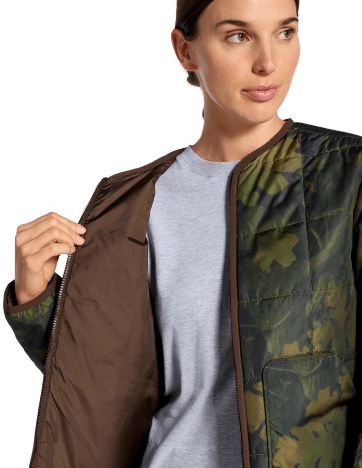 Lhotse LT Insulated Printed Jacket - Womens - woodland green yosemite oak print 1