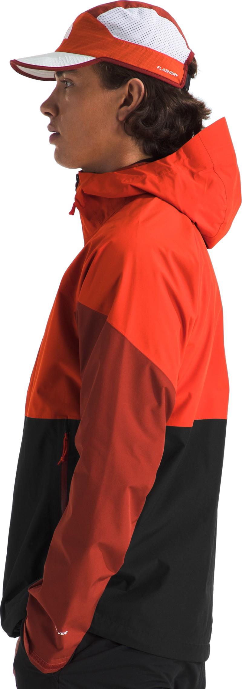 Lightning Zip-In Jacket - Mens - tnf black / iron clay / lava red 1
