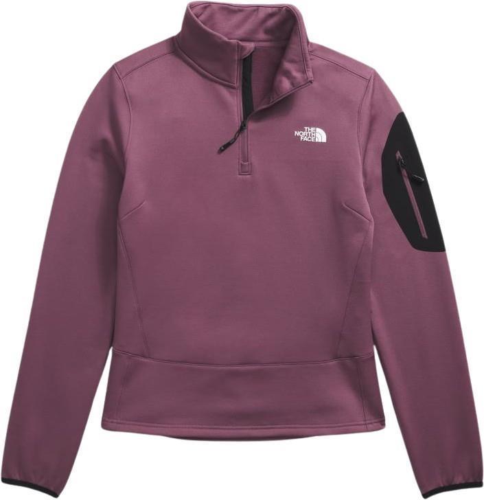 Mistyescape 1/4 Zip Fleece - Womens - Midnight Mauve / TNF Black 1