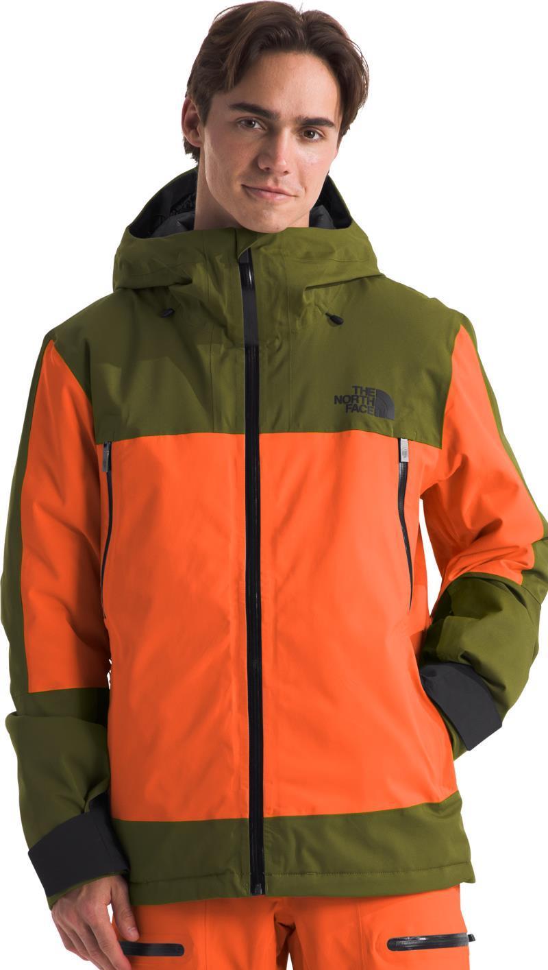 Mount Bre Jacket - Mens - tnf orange / forest olive 1
