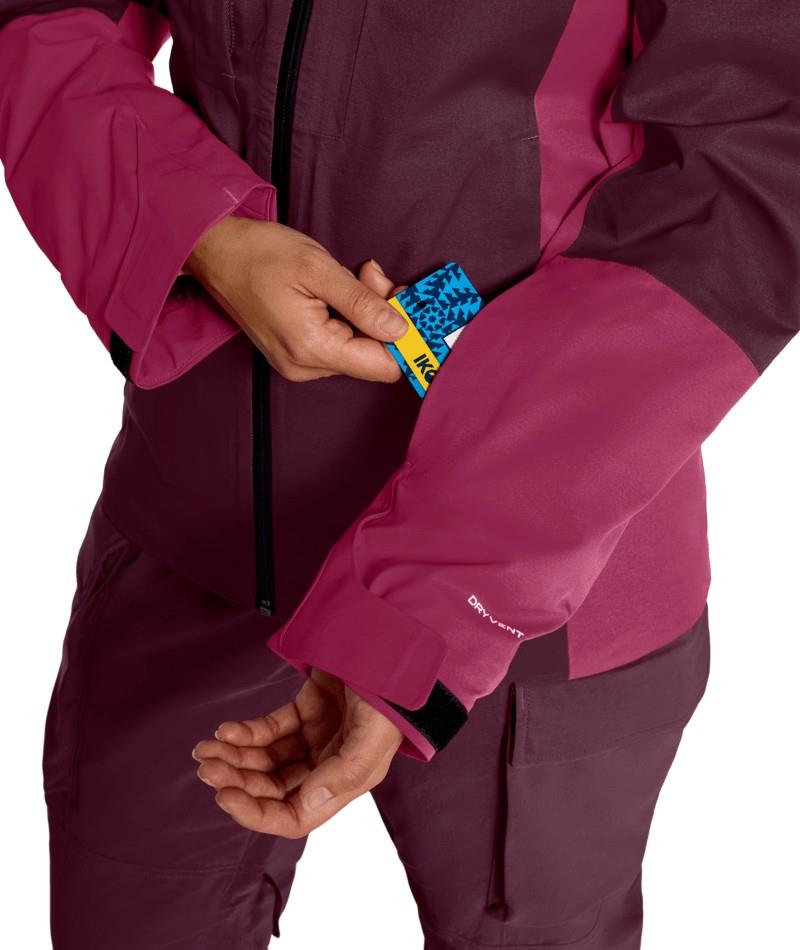 Mount Bre Jacket - Womens - burgundy crush / lali guran 1