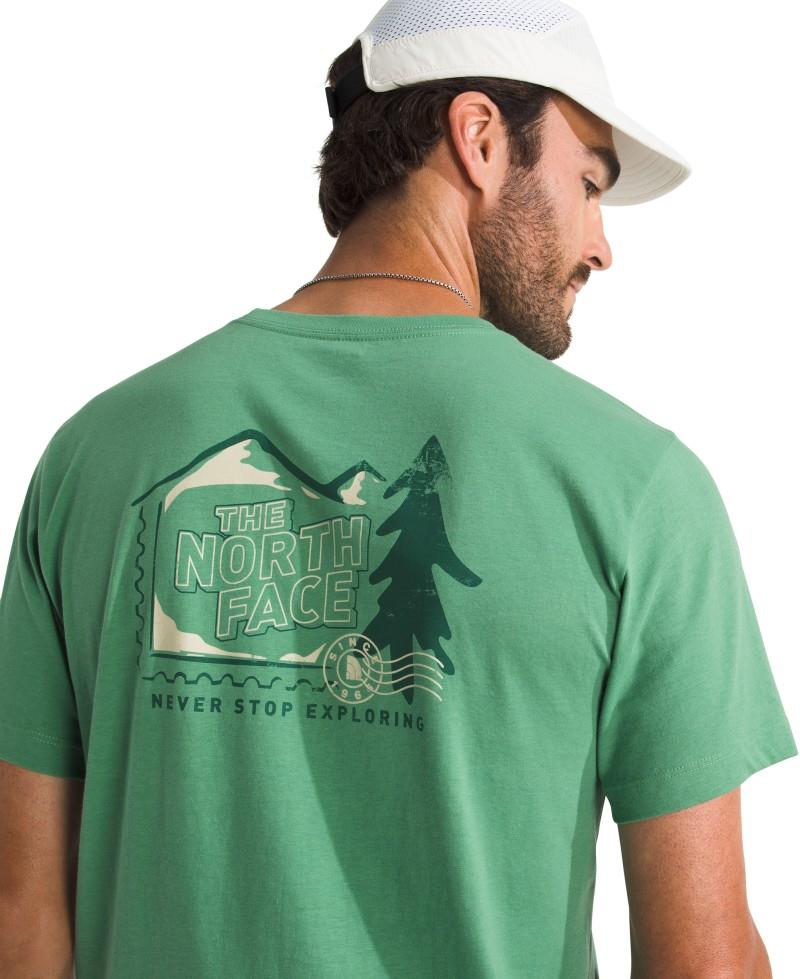 Mountain Stamps SS Tee - Mens - dimmed algae 1