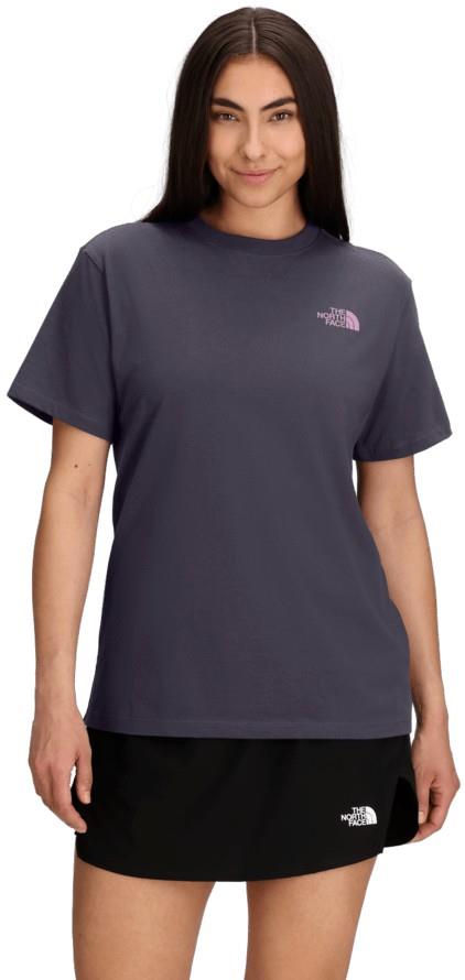 Mountain Stamps SS Tee - Womens - endless dusk 1