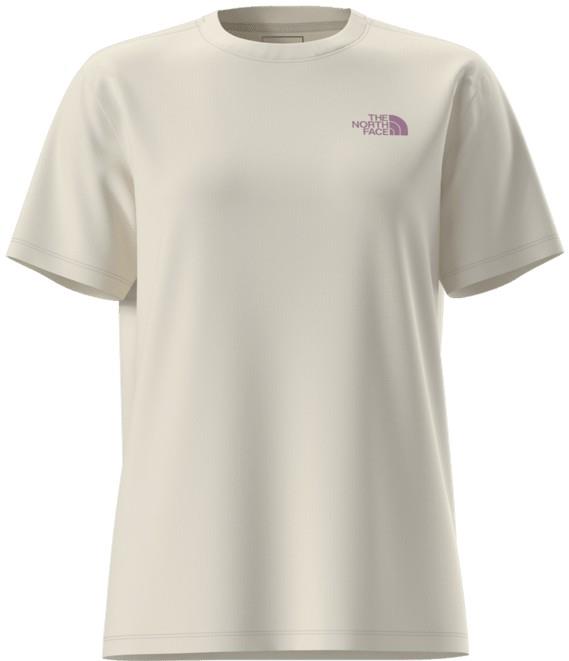 Mountain Stamps SS Tee - Womens - white dune 1