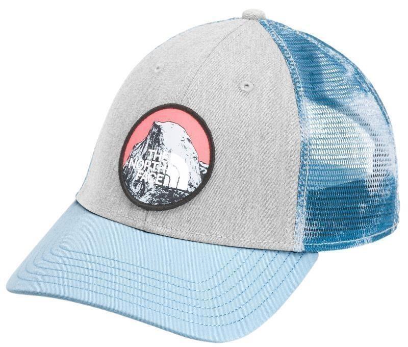 Mudder Trucker - tnf light grey heather / beta blue retro dye print 1