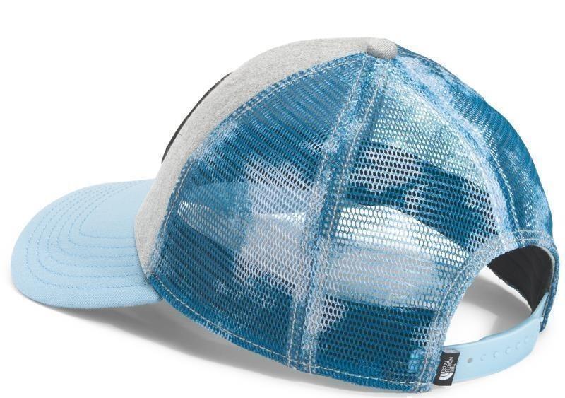 Mudder Trucker - tnf light grey heather / beta blue retro dye print 1
