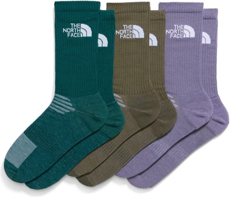Multisport Cush Crew Socks - 3 Pack - grounded plum / caraway seed / pacific teal 1