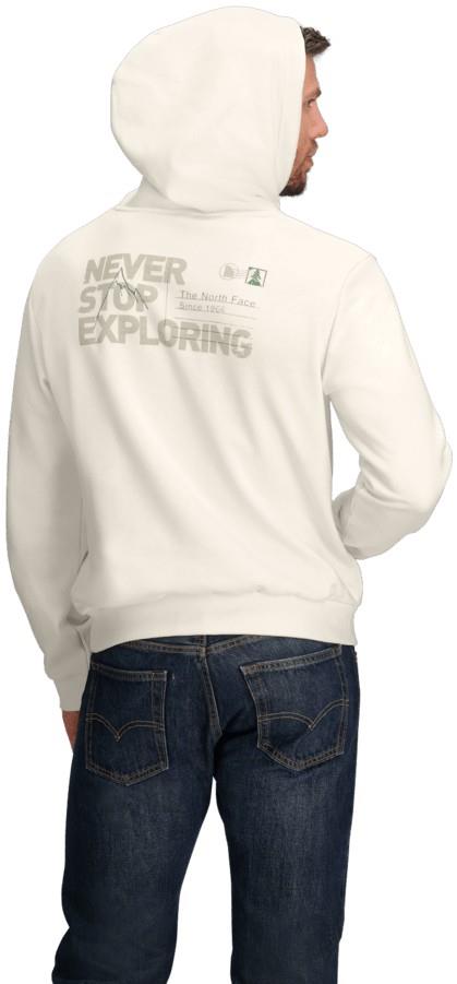 Never Stop Postcard Hoodie - Mens - white dune 1
