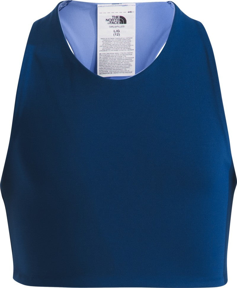 Never Stop Reversible Tanklette - Girls - estate blue / virtual blue 1