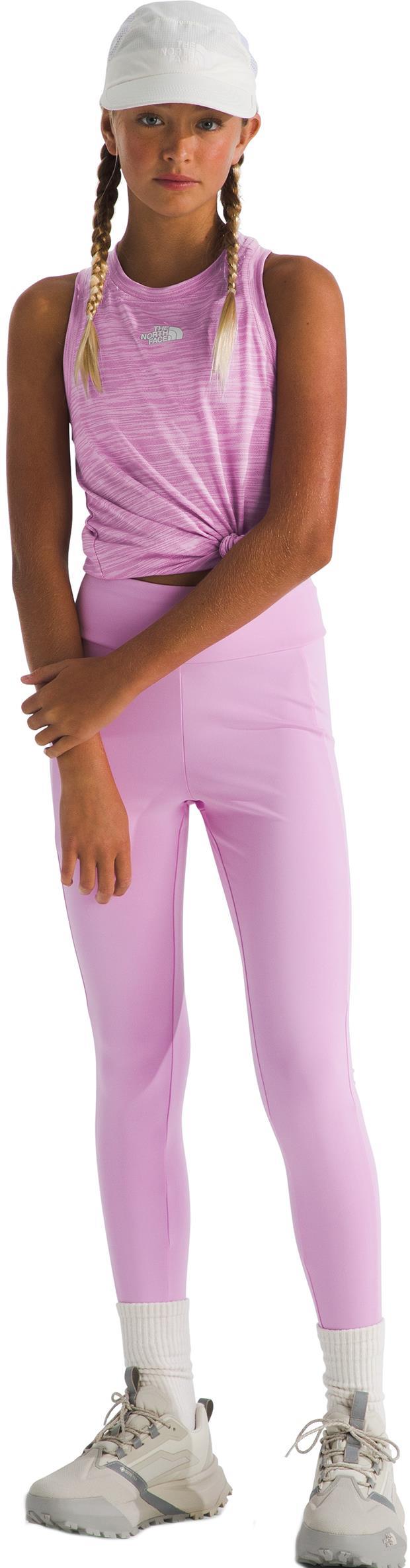 Never Stop Tank - Girls - cyber pink heather 1