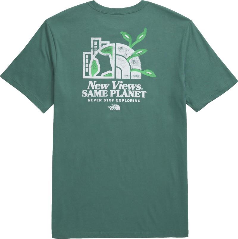 New Views Same Planet Earth Dome Graphic SS Tee - Mens - duck green 1