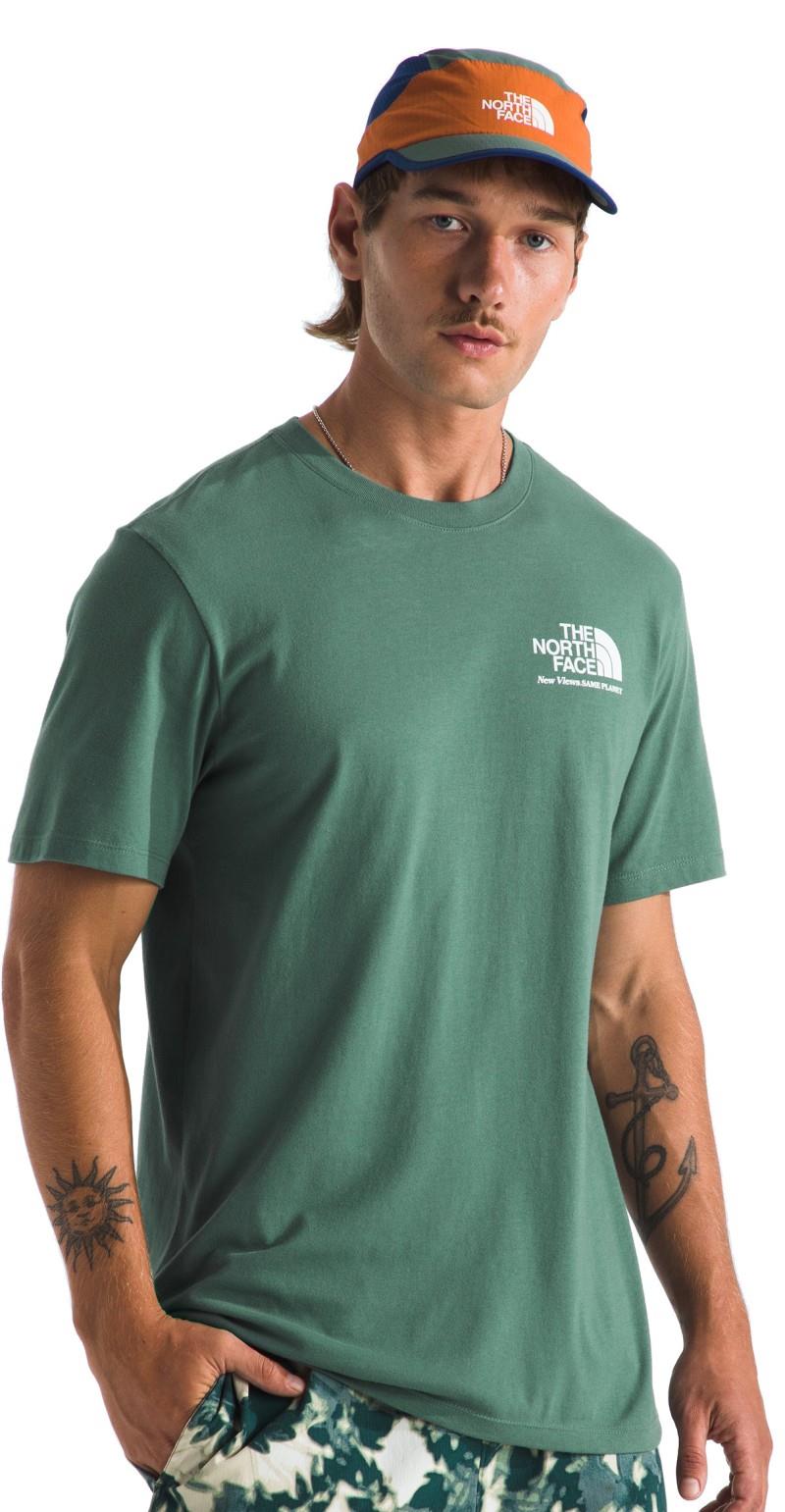 New Views Same Planet Earth Dome Graphic SS Tee - Mens - duck green 1