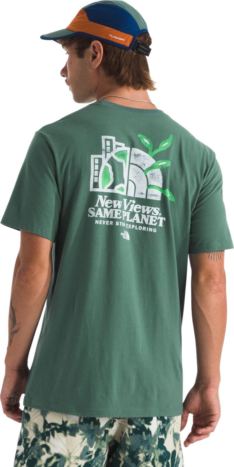 New Views Same Planet Earth Dome Graphic SS Tee - Mens - duck green 1