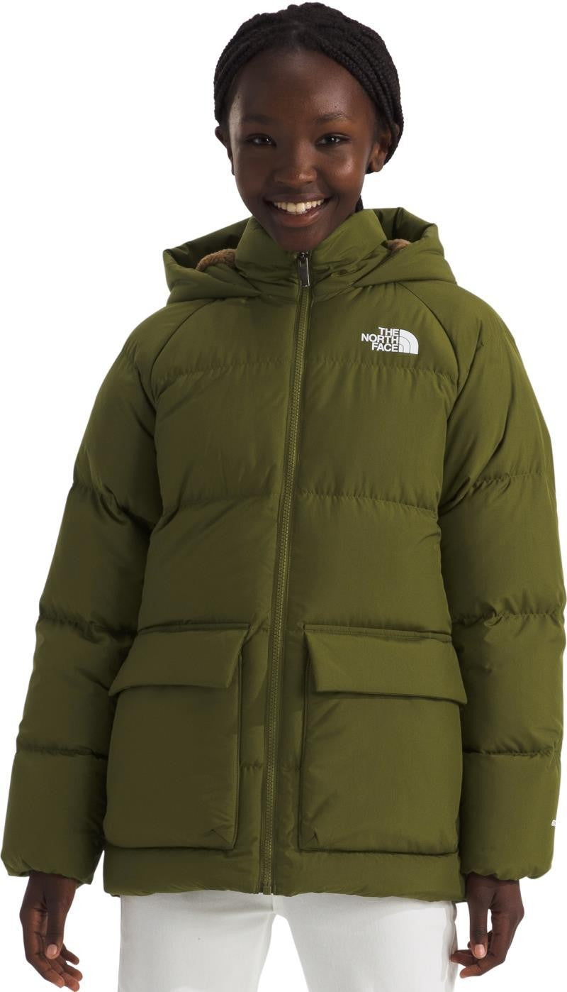 North Down Fleece-Lined Short Parka - Teen - forest olive 1