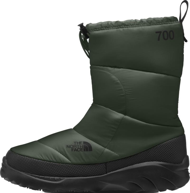 Nuptse Traction Bootie - Unisex - bottle green / tnf black 1