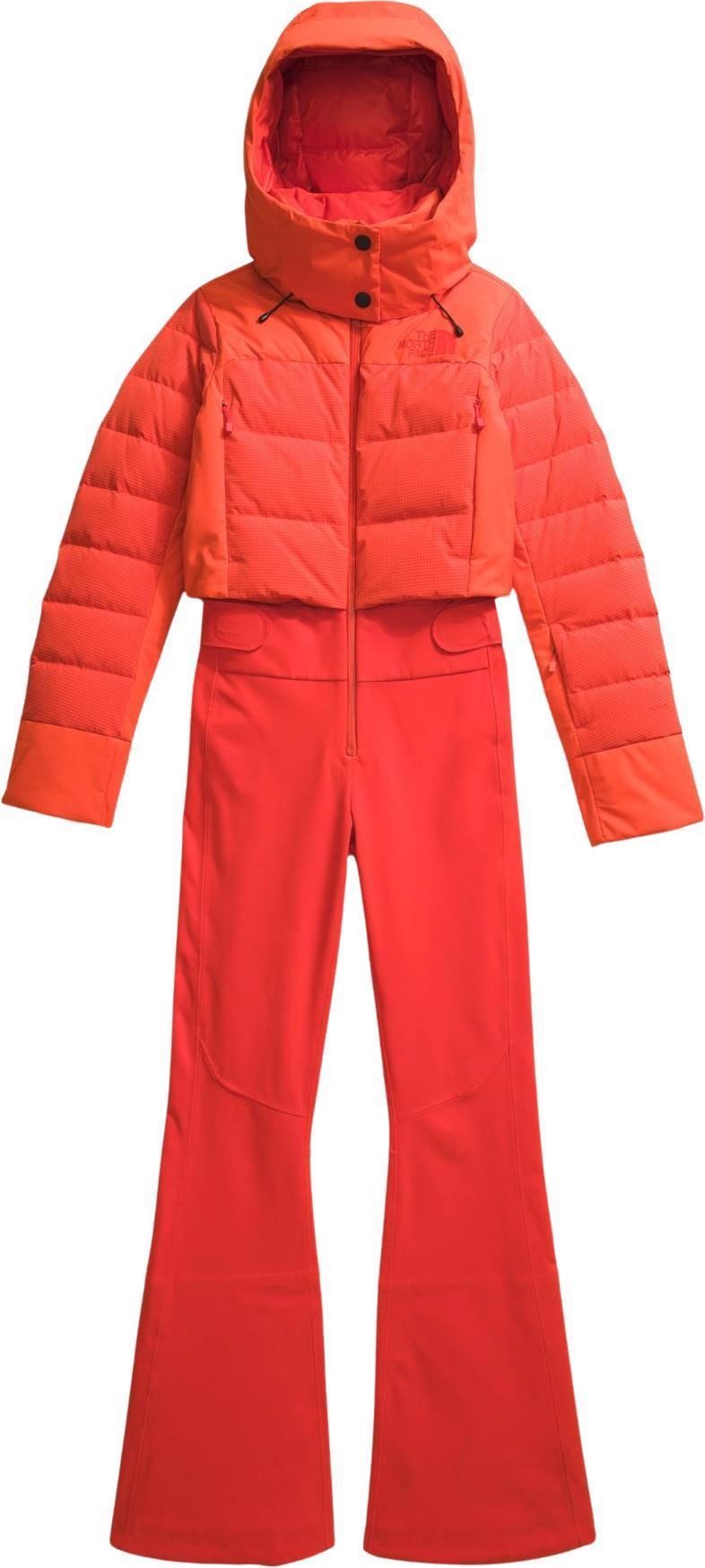 Off The Clock One-Piece, Long - Womens - fiery red / crimson orange 1