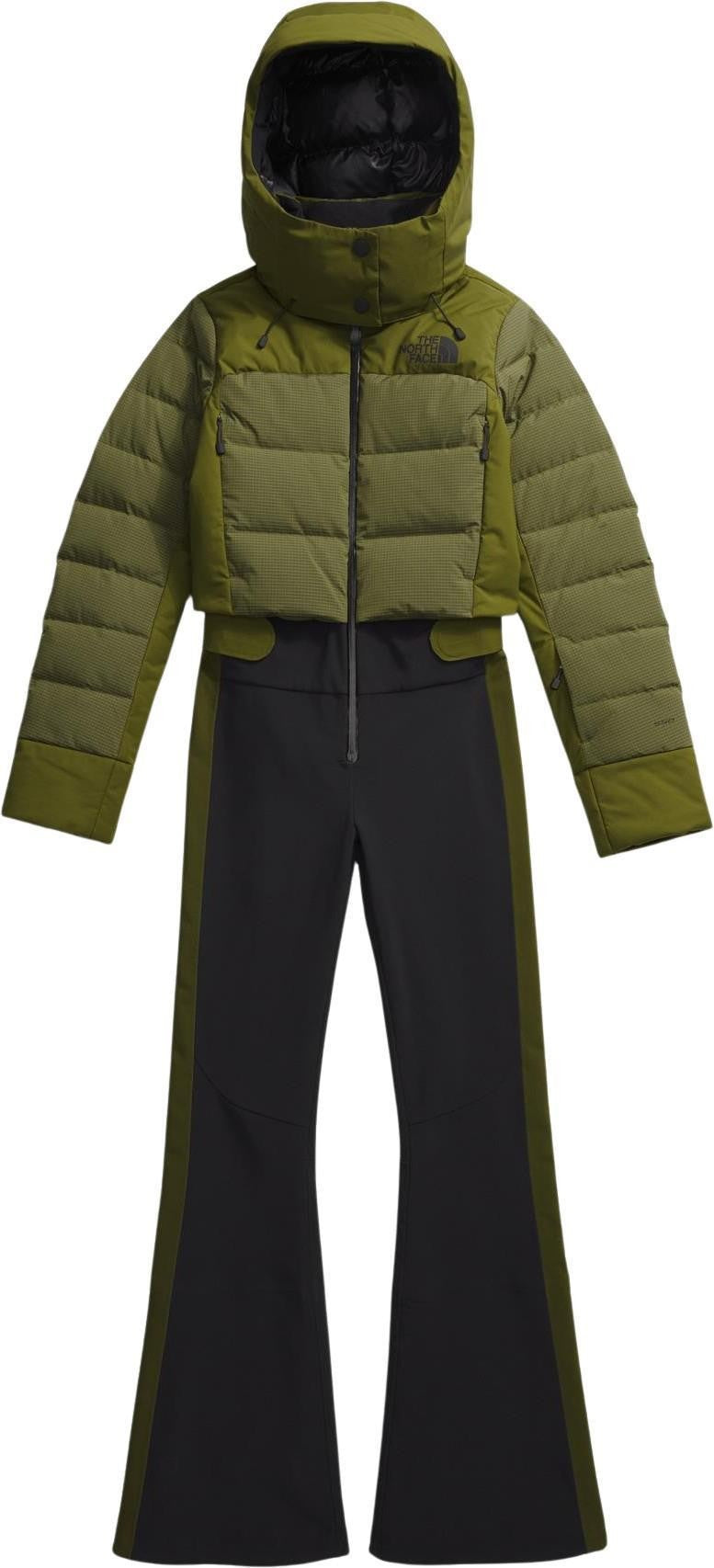 Off The Clock One-Piece, Long - Womens - forest olive / tnf black 1
