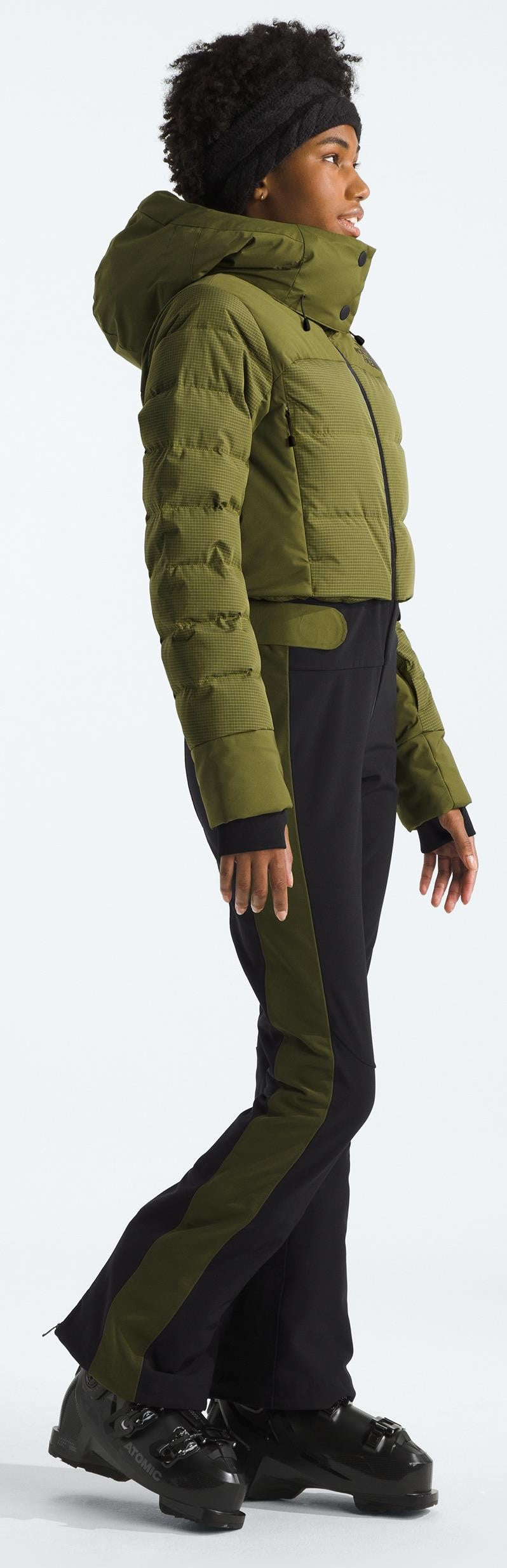 Off The Clock One-Piece, Short - Womens - forest olive / tnf black 1