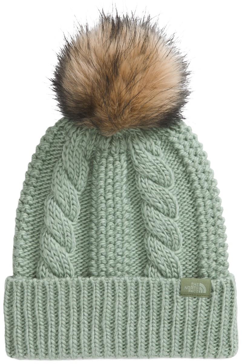 Oh Mega Fur Pom Beanie - Womens - slate moss 1