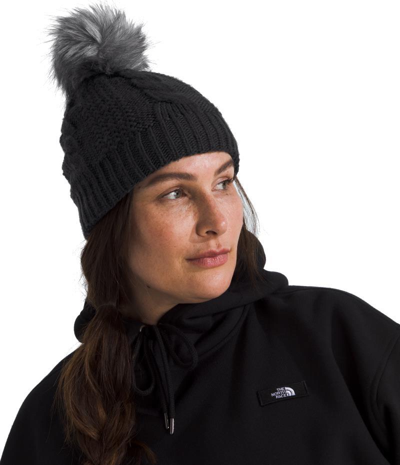 Oh Mega Fur Pom Lined Beanie - Womens - tnf black 1
