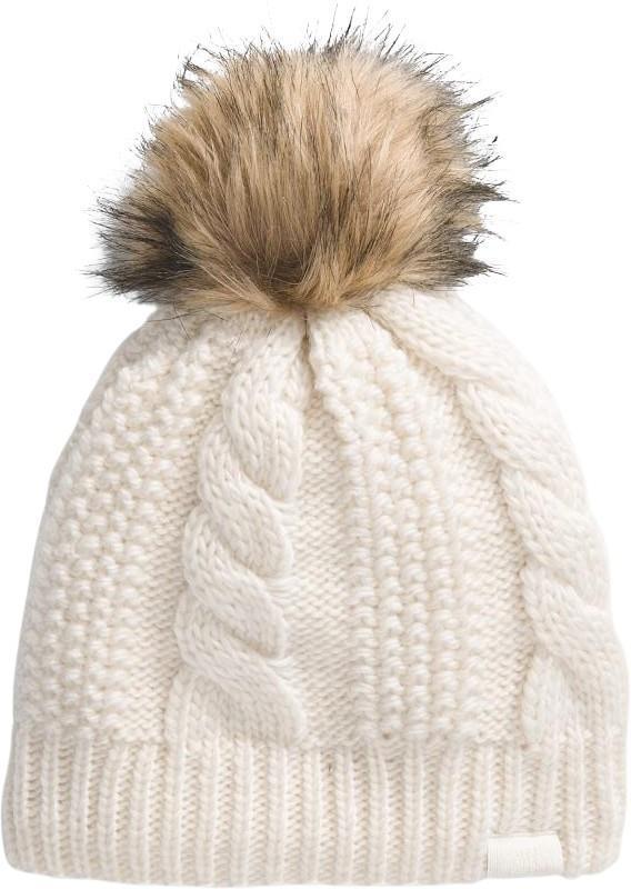 Oh Mega Fur Pom Lined Beanie - Womens - white dune 1