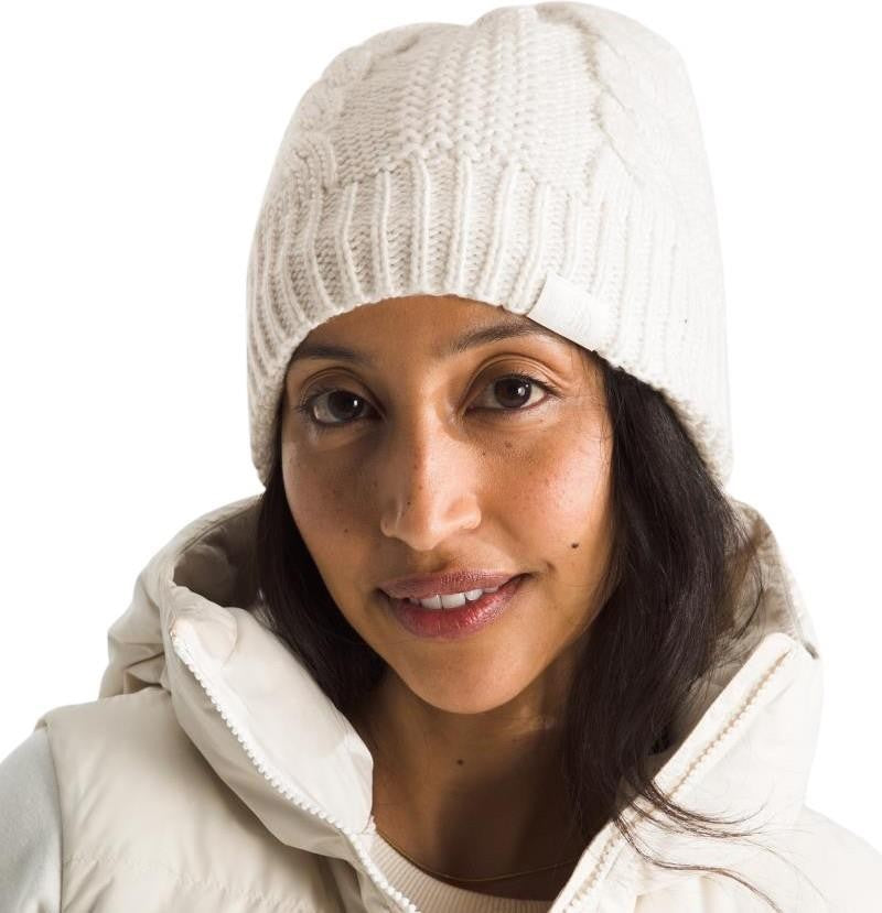 Oh Mega Lined Beanie - Womens - white dune 1
