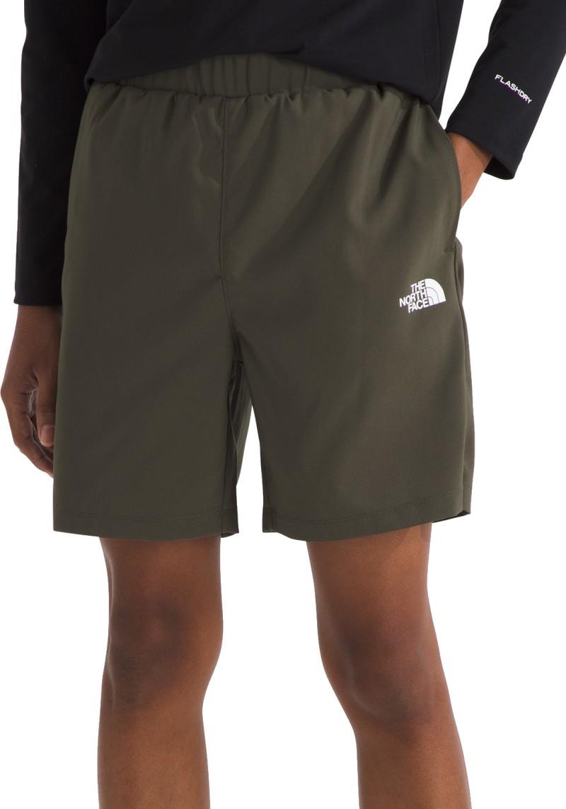 On The Trail Shorts - Boys - new taupe green 1