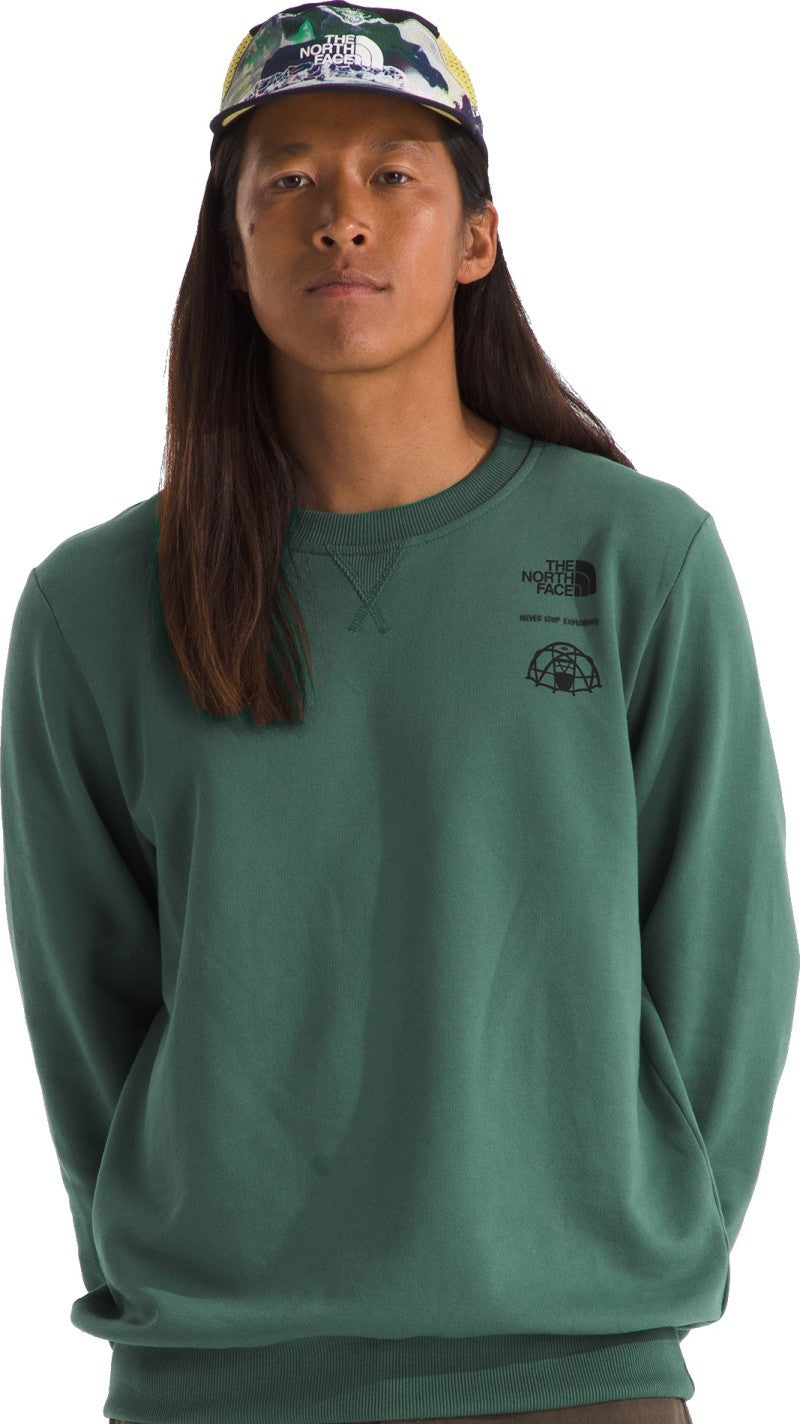 Outdoor Graphic Crew - Mens - duck green 1