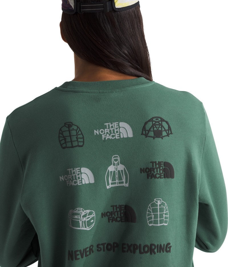 Outdoor Graphic Crew - Mens - duck green 1