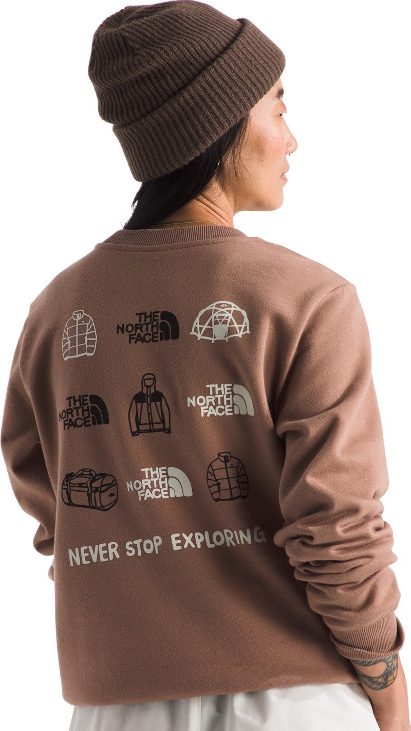 Outdoor Graphic Crew - Womens - latte 1