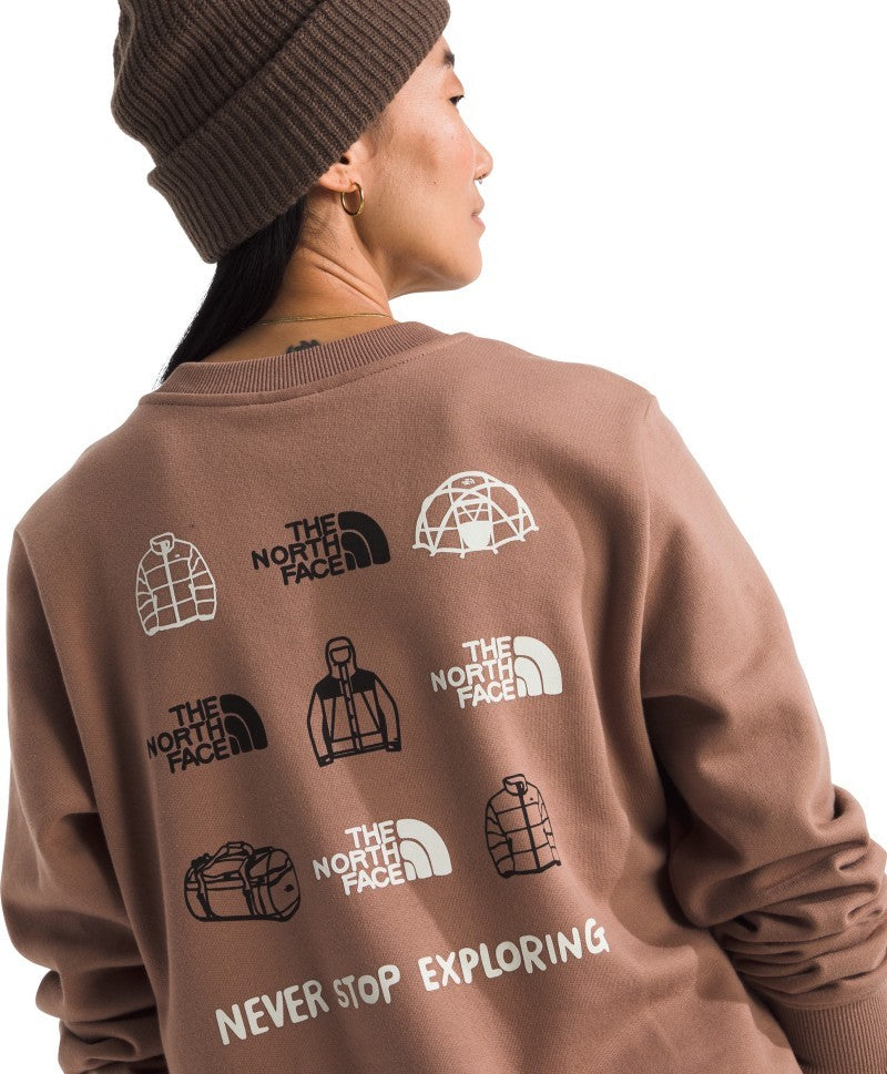 Outdoor Graphic Crew - Womens - latte 1