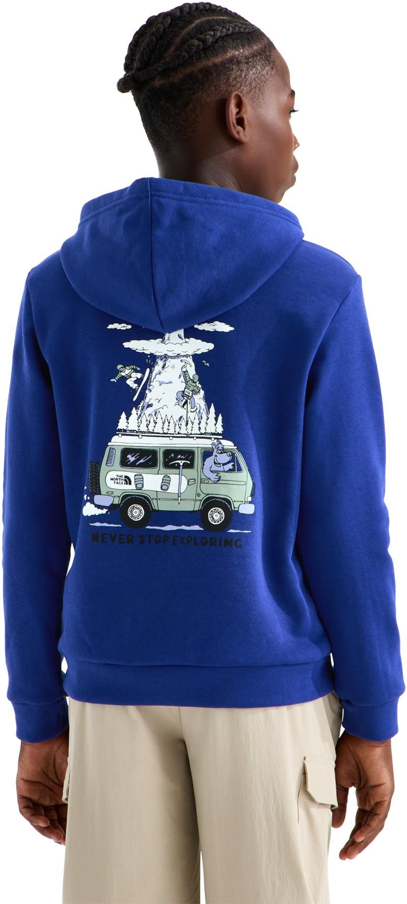 Outdoor Graphic Hoodie - Teen Boy - bold blue 1