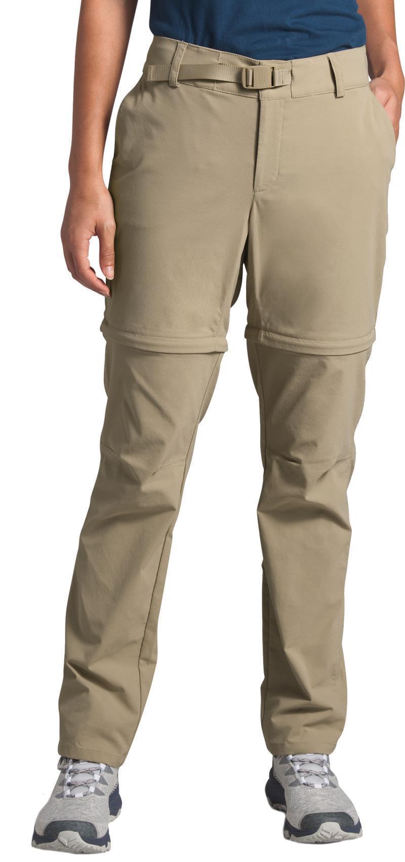 Paramount Convertible Mid-Rise Pants, Reg - Womens - Twill Beige 1