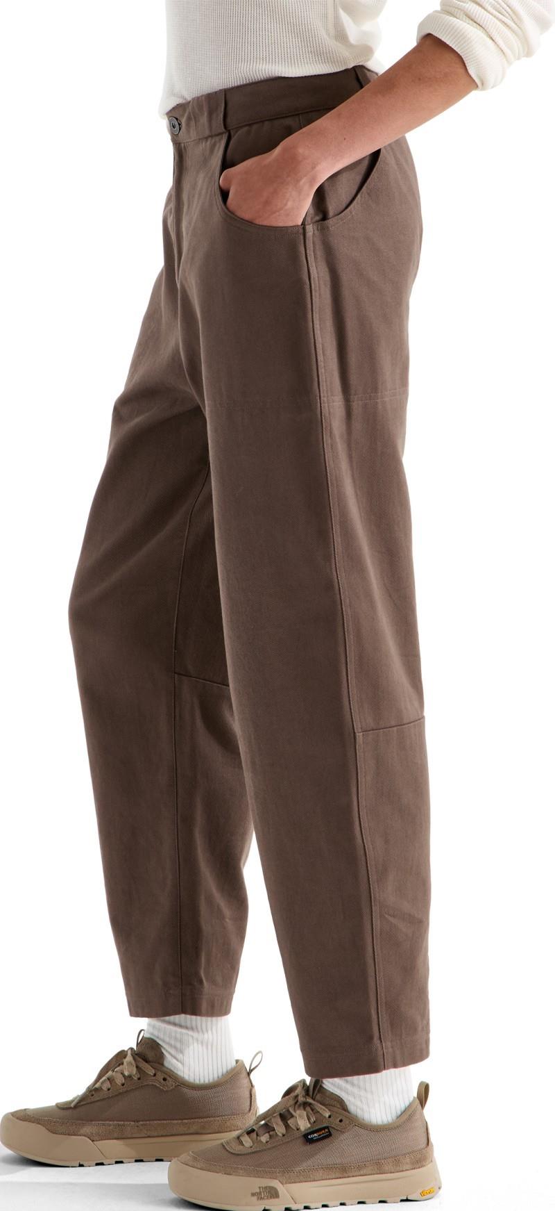 Pinecrest Heavy Barrel Leg Pants, Reg - Womens - smokey brown 1