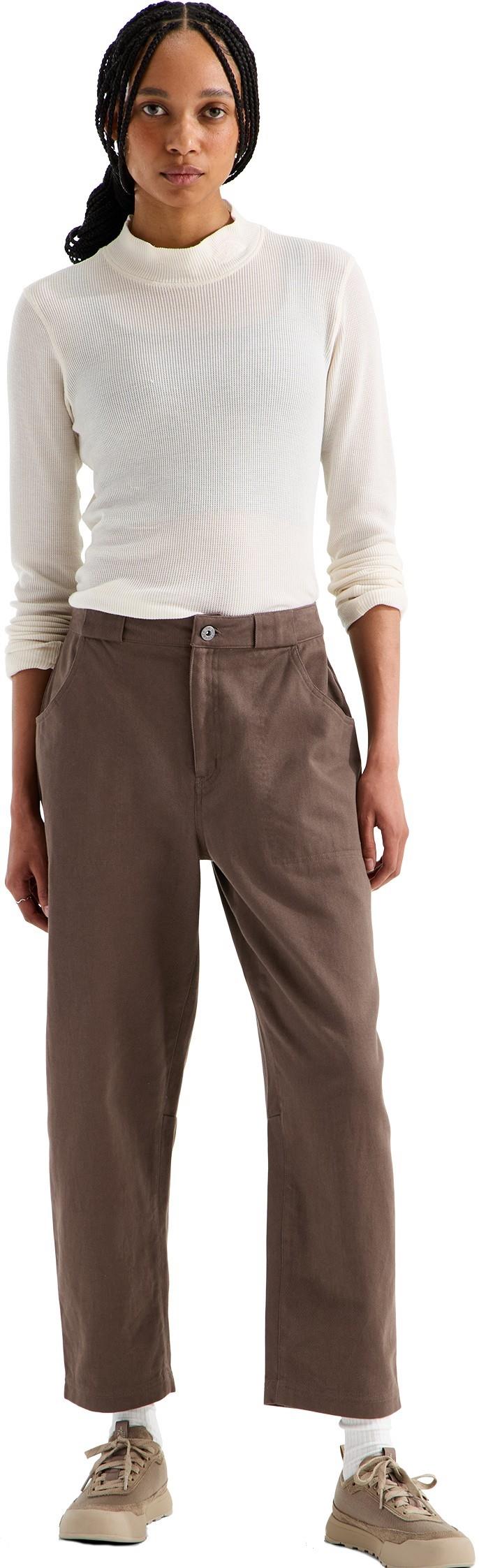 Pinecrest Heavy Barrel Leg Pants, Reg - Womens - smokey brown 1