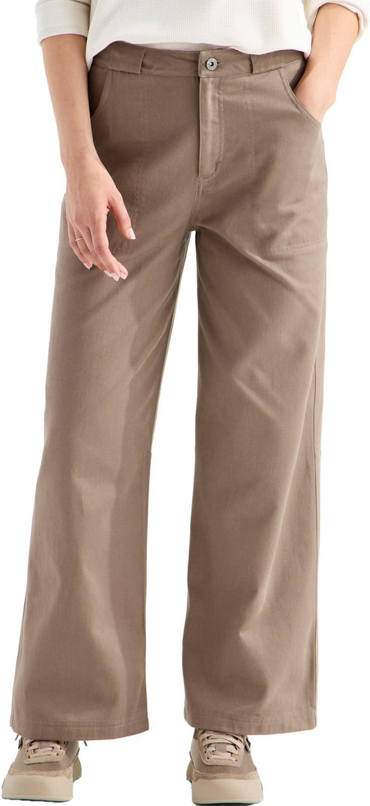 Pinecrest Wide Leg Pants, Long - Womens - garnet 1
