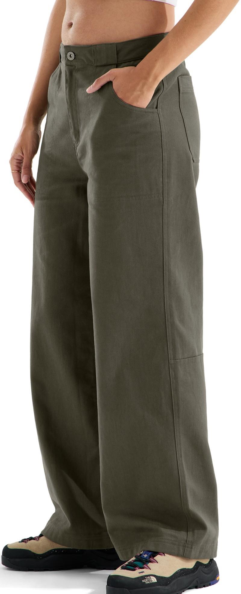 Pinecrest Wide Leg Pants, Long - Womens - new taupe green 1