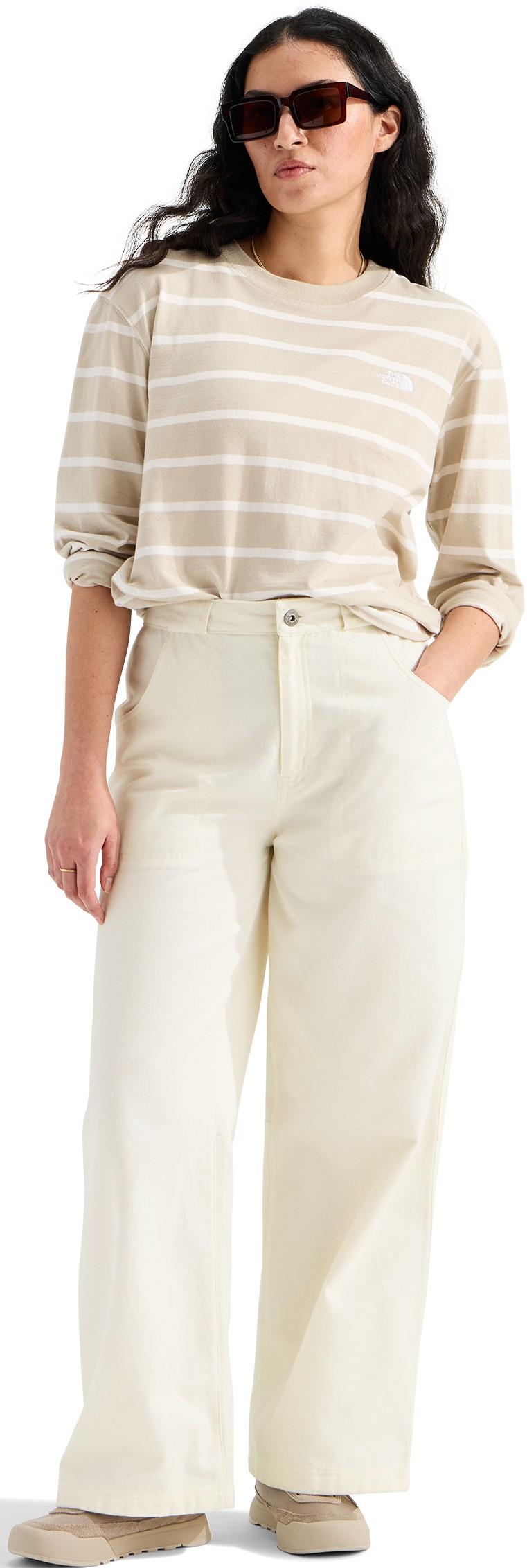 Pinecrest Wide Leg Pants, Long - Womens - white dune 1