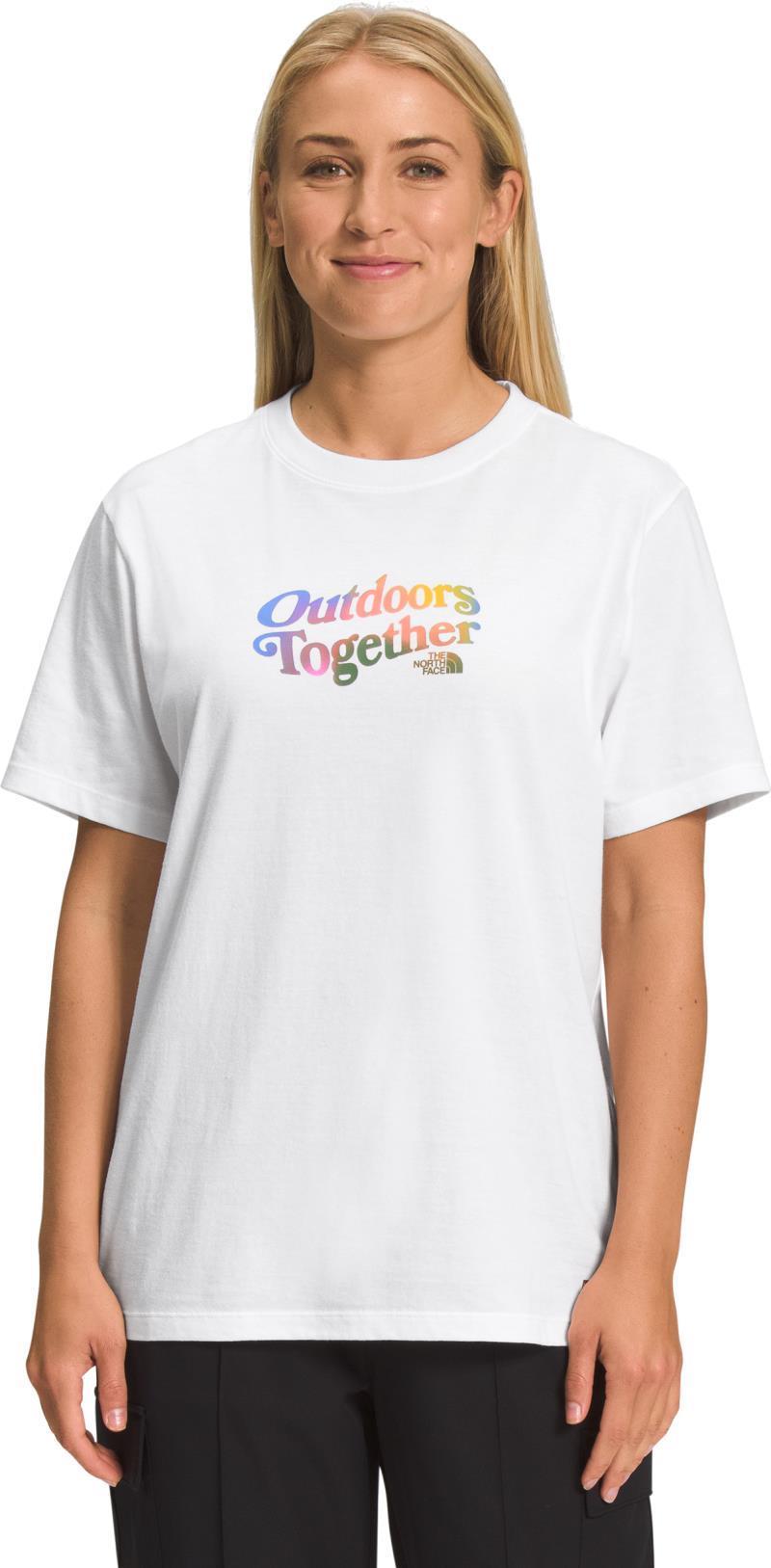 Pride SS Tee - Womens - TNF White / Ombre Graphic 1