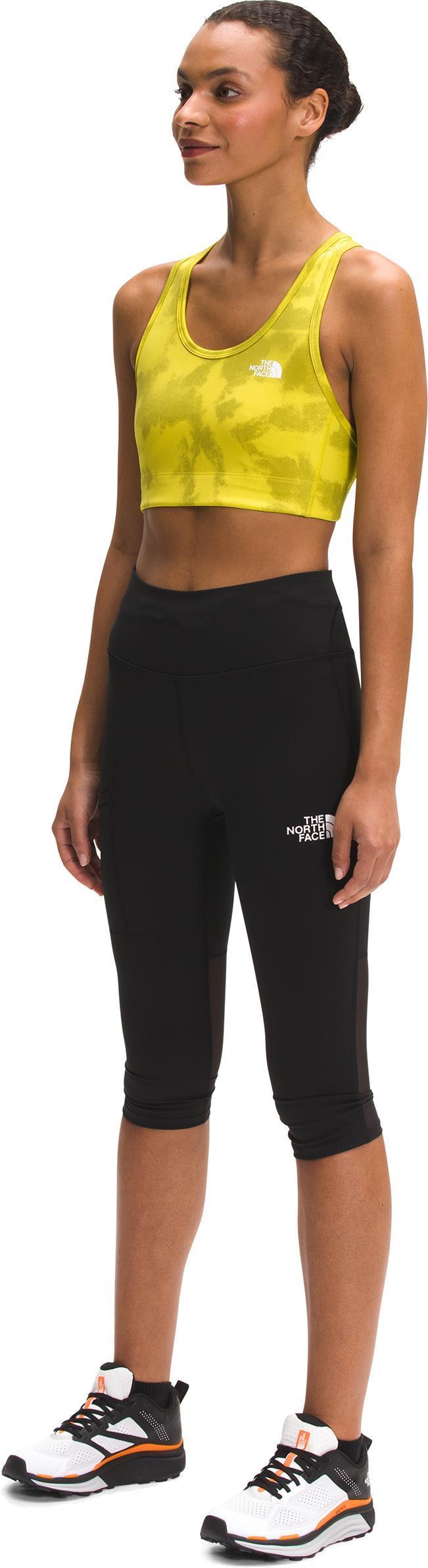 Printed Midline Bra - Acid Yellow Retro Dye Print 4