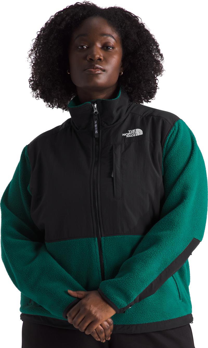 Retro Denali Jacket, Plus - Womens - evergreen / tnf black 1