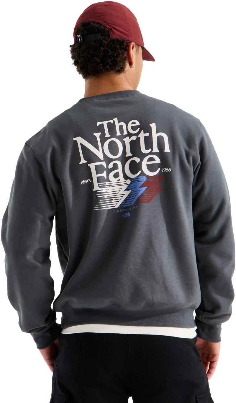 Retro Trail Graphic Crew - Mens - anthracite grey 1