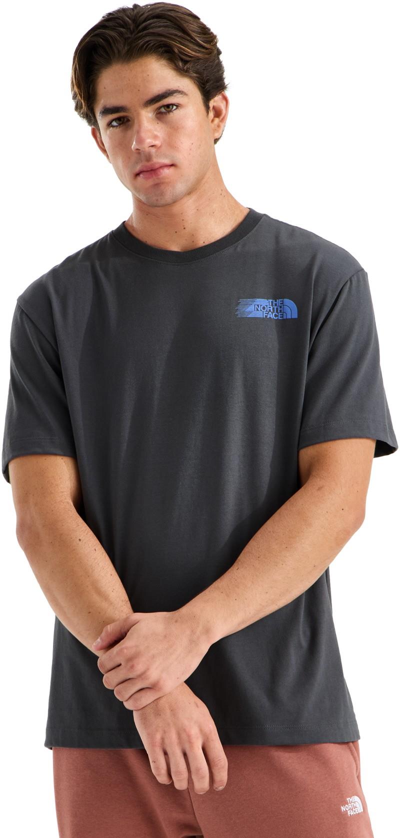 Retro Trail Graphic SS Tee - Mens - anthracite grey 1