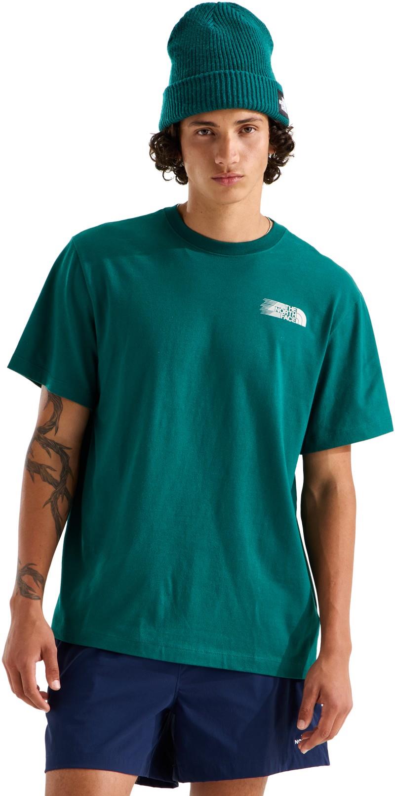 Retro Trail Graphic SS Tee - Mens - pacific teal 1